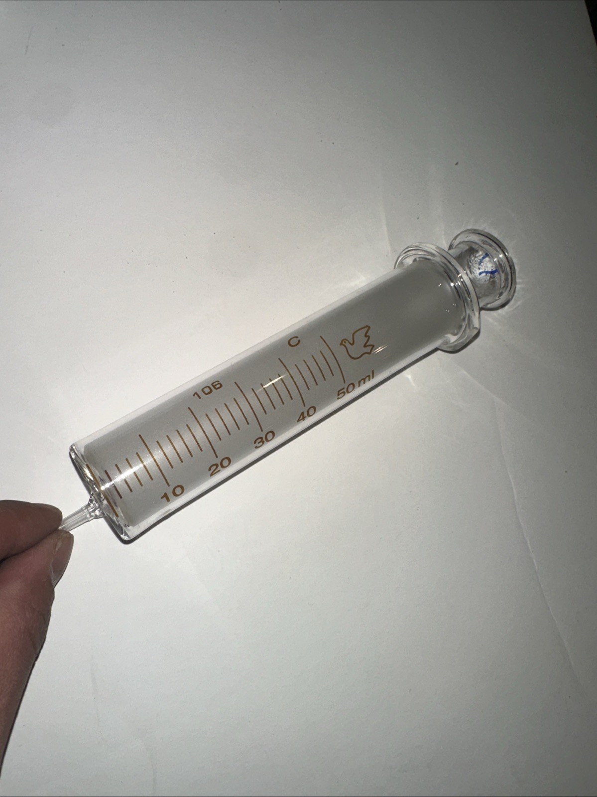 5 mL 10 ml 20 mL 50 mL GLASS SYRINGE LUER LOCK TIP / SLIP TIP DISPENSER NEW USA