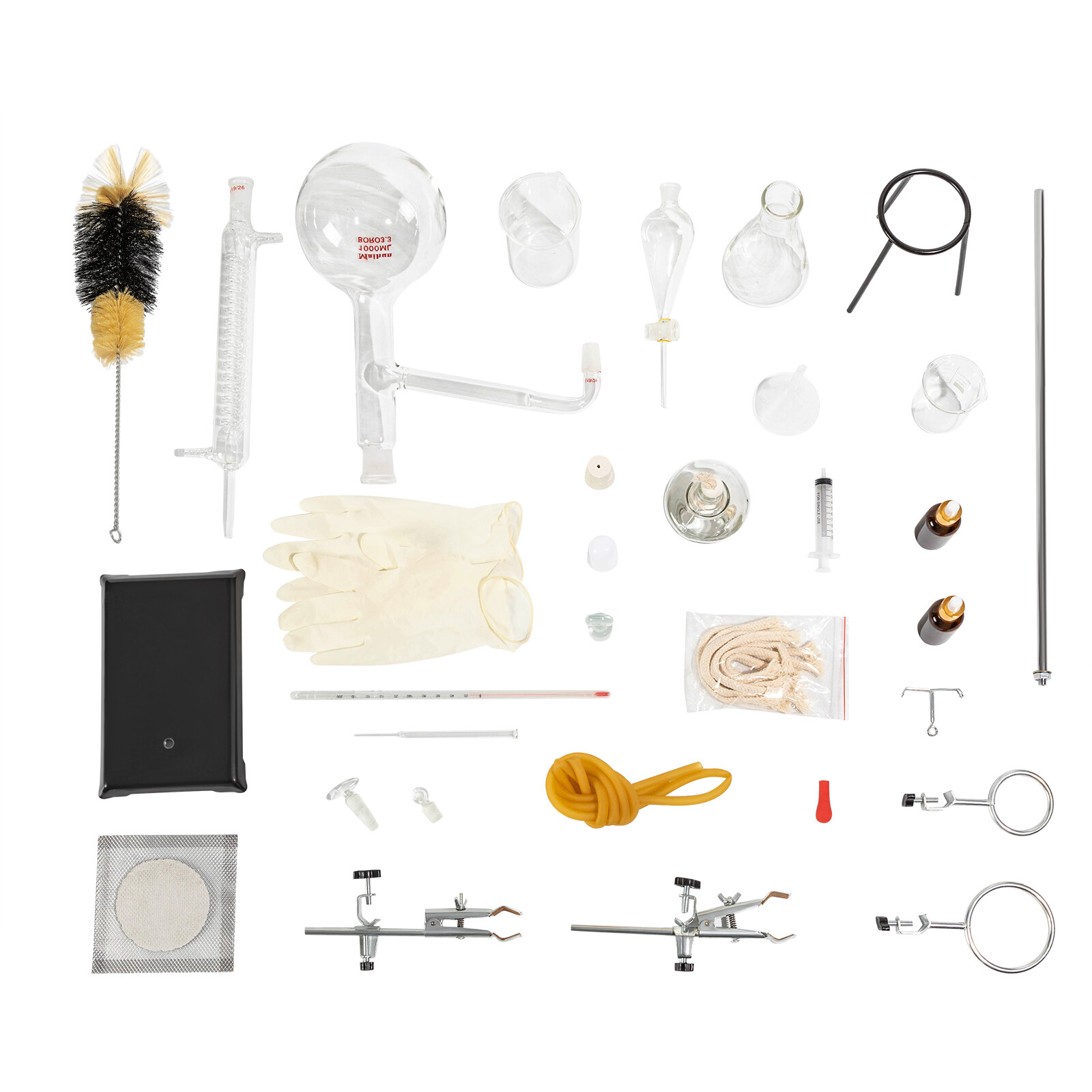 High Borosilicate Glass Distillation Equipment For Essential Oil Extraction