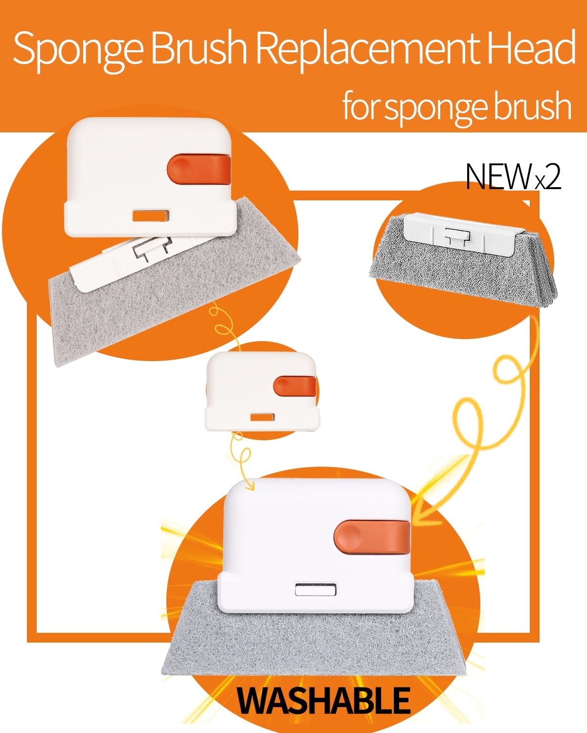 Window Sill Cleaner Tool – Hard Bristle Crevice Cleaning Brush, 8 PACK, Black