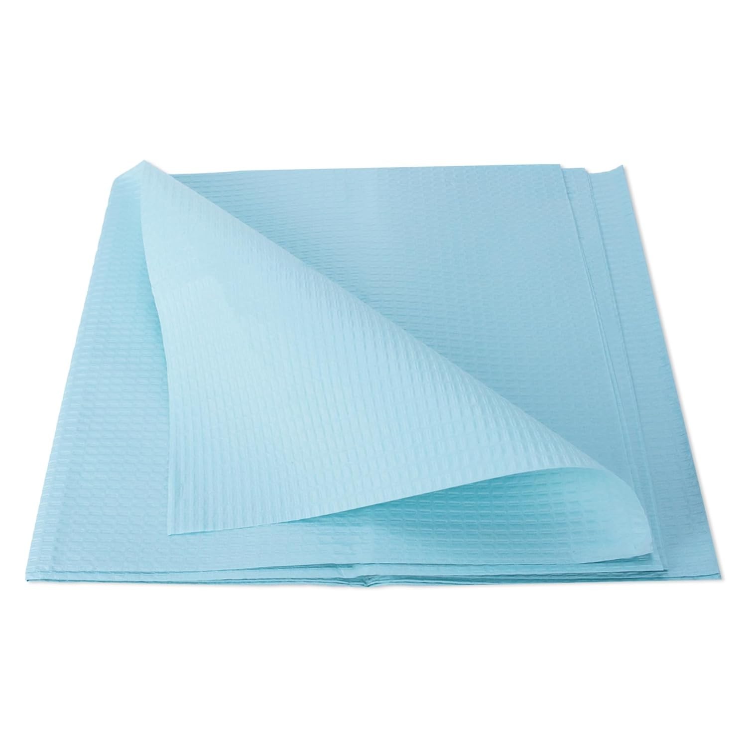 Disposable Drape Sheet, 40in x 48in, Blue Medical Procedure Sheet for Exam, Etc