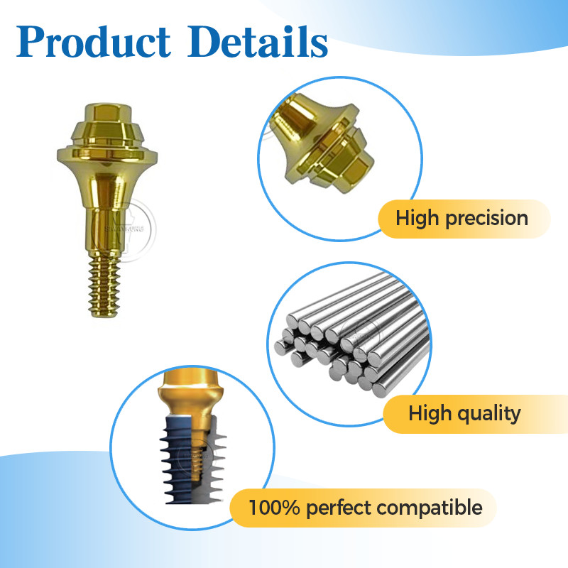 20 pcs Multi unit Straight abutment fit to Megagen Blue daimond NC GH1.5-4.5