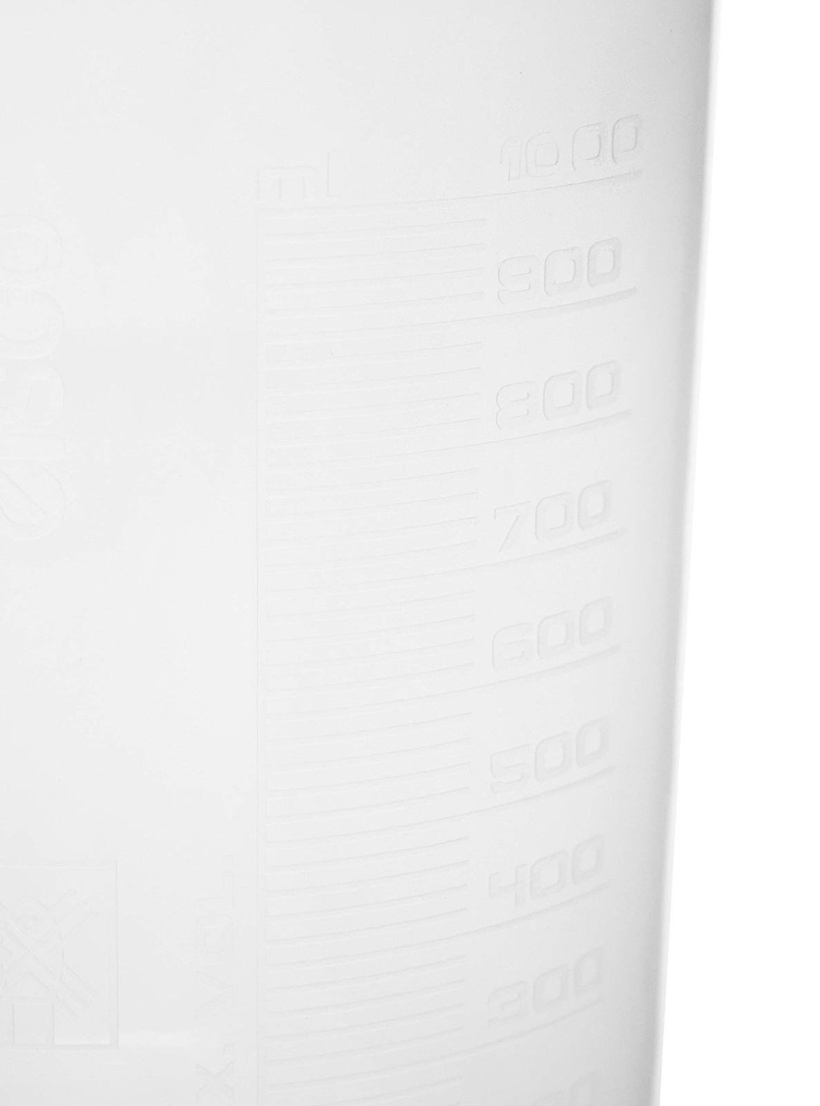 Plastic Beaker 1000mL Polypropylene Measuring Cup with Spout Labware