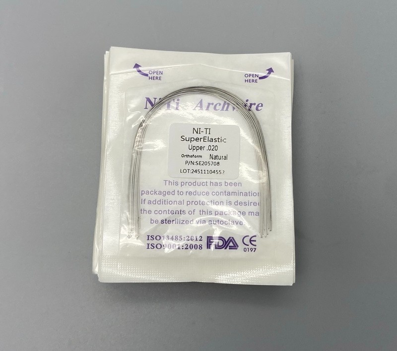 100 Dental Ortho Arch Wire Super Elastic Niti Stainless Steel Natural Form Round