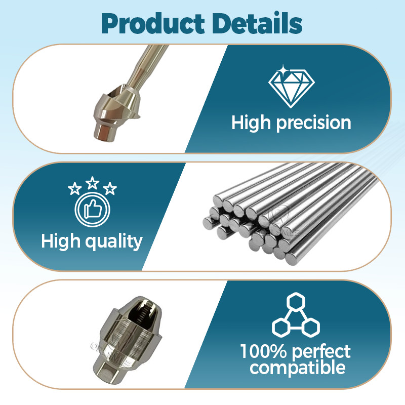 5 pcs Angled abutment for Multi unit fit to MIS Seven platform D4.8