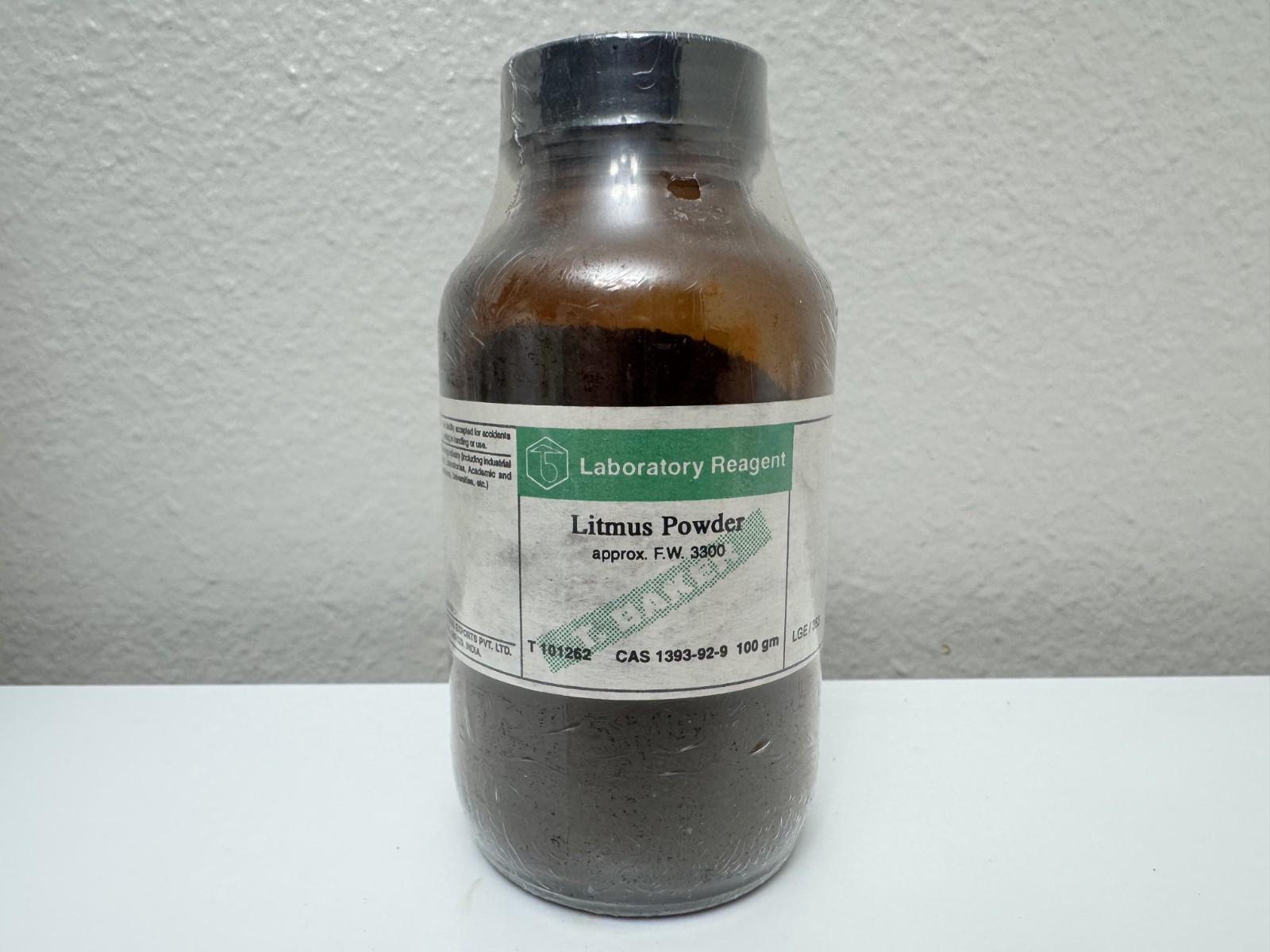 Litmus Powder 100 grams T. Baker T 101262 SEALED