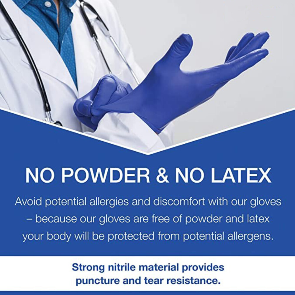 Nitrile Extra Thick, Medium, 100 200 300 400 500 Medical Gloves – Free Shipping