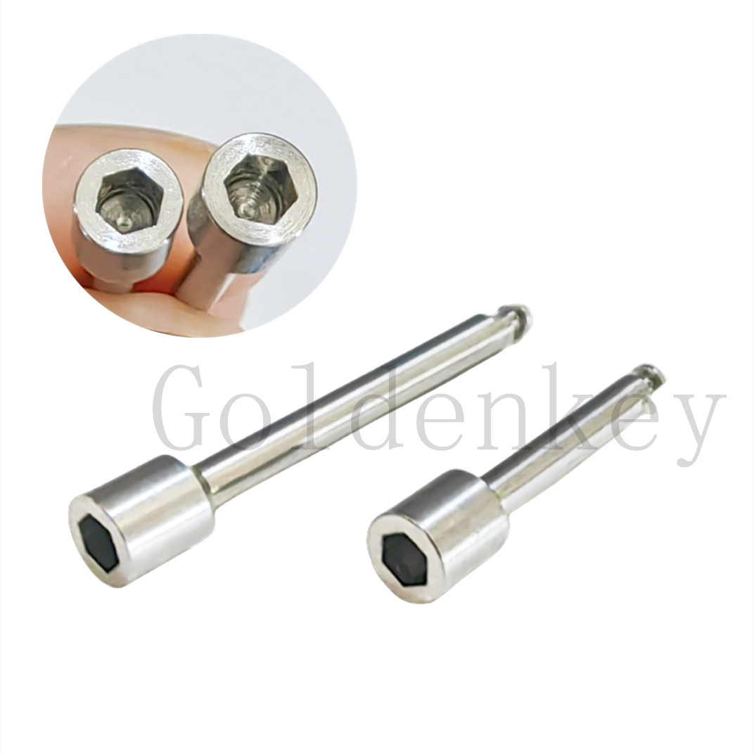 2Pcs Dental Micro Screws Key Driver RA Contra Angle Handpiece for ∅2.5mm