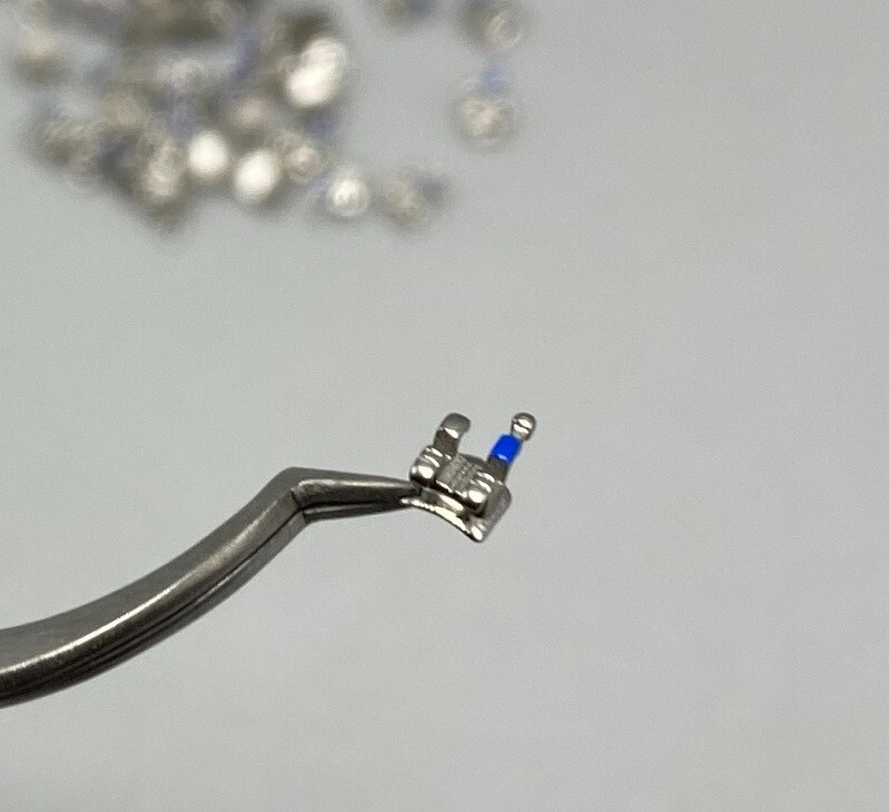 100Pcs Dental Orthodontic Brackets Braces Mini Roth 022 Slot Hooks 345