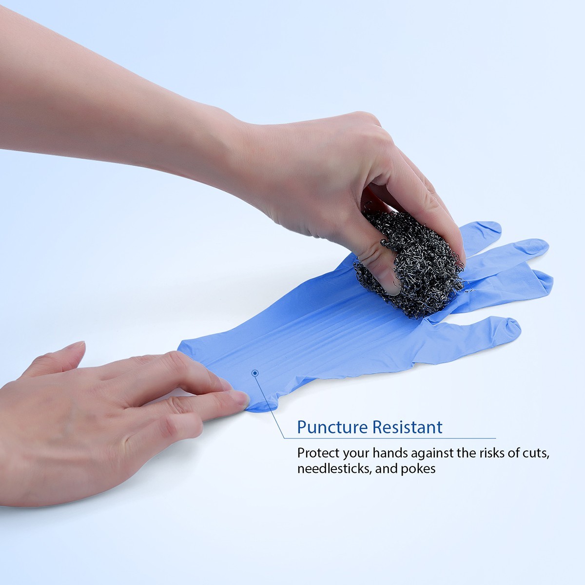 4 Mil Medical Grade Blue Nitrile Exam Latex Free Gloves S/M/L/XL Blue Gloves