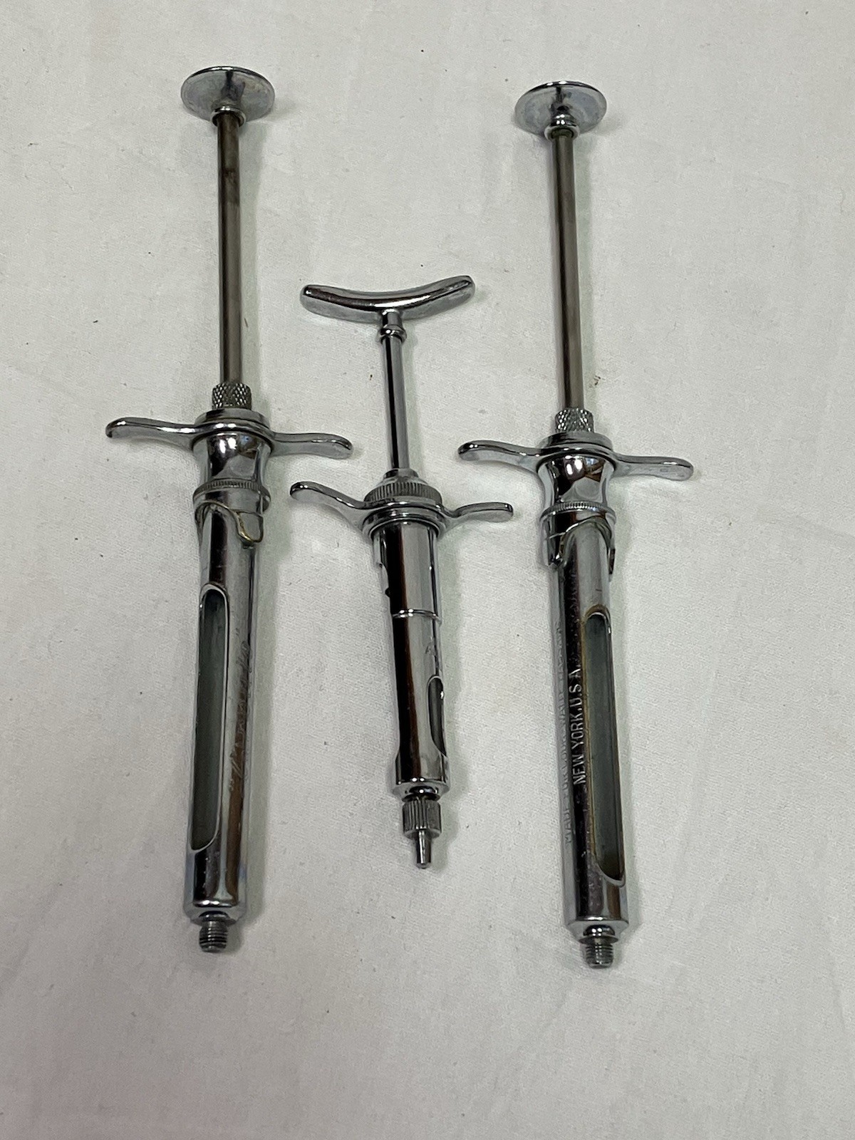 3 Anesthetic Aspirator Syringe “Carpule” CW Cooke-Waite USA Winged Novol A10