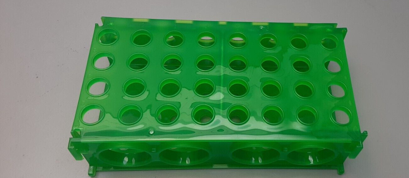 4 WAY FLIPPER RACK rectangle 6 7/8 X 3 1/2″ X2″ /Green Very clean condition