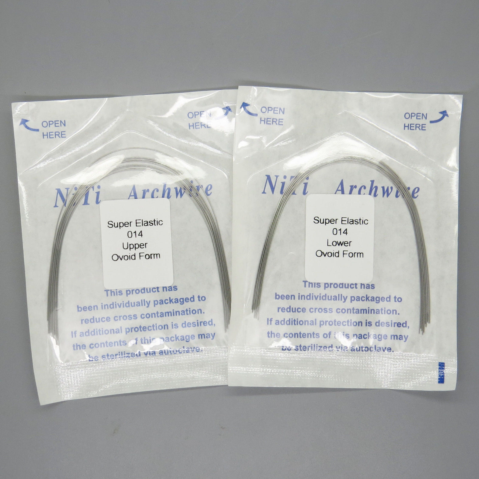 10 Pcs/Pack Dental Ortho Super Elastic Niti Round Arch Wire Square/Natural/Ovoid