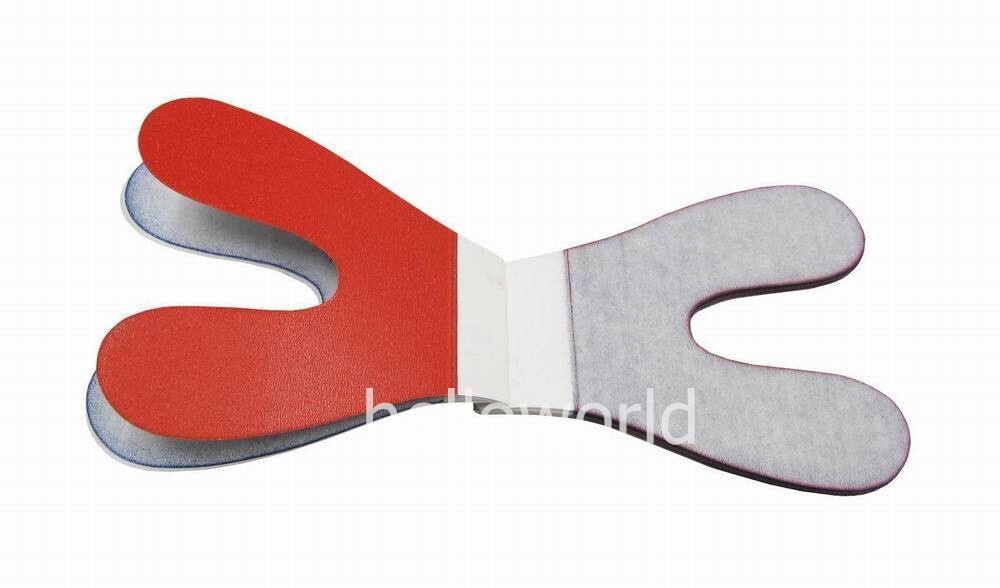 72 Sheets/Box Dental Articulating Paper Horseshoe Form Thick Type 100um Red Blue