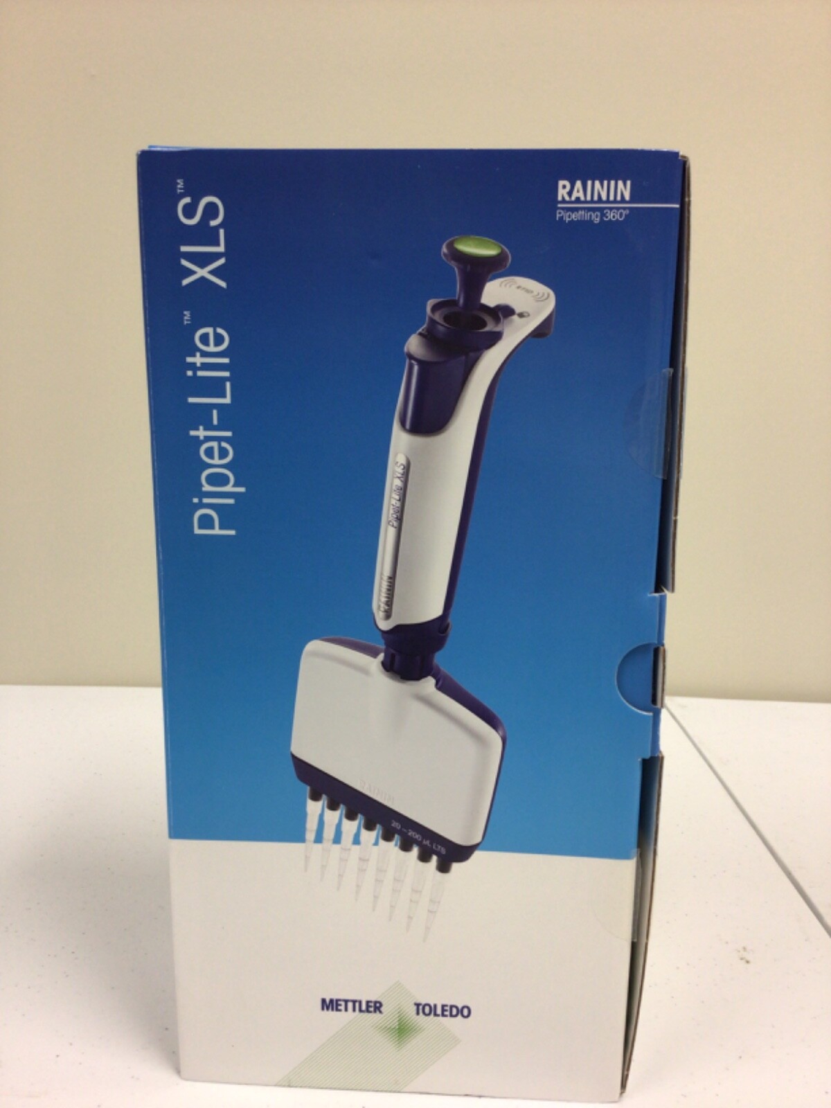 NEW IN BOX Rainin Pipet-Lite XLS 8 Channel L8-20 XLS L20 2-20uL Pipette LTS