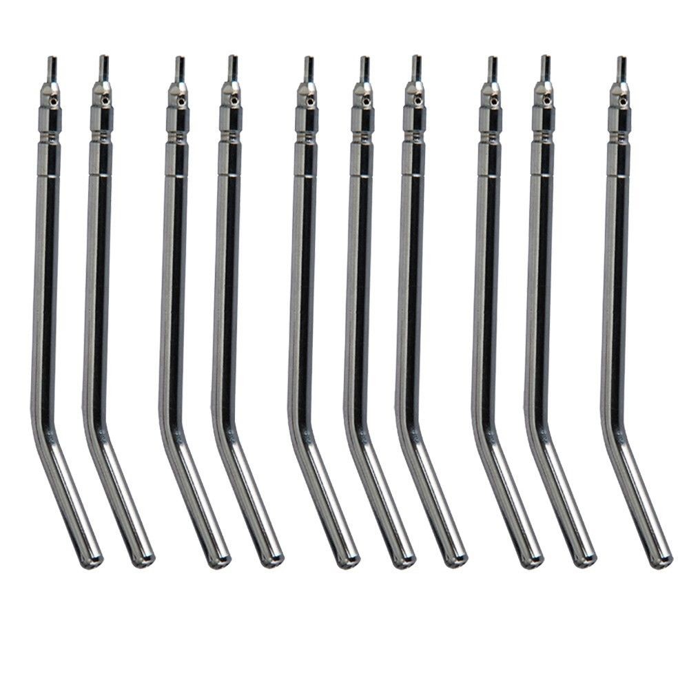 50PCS Dental Metal Spray Nozzles Tubes Tips / 3-Way Air Water Triple Syringe