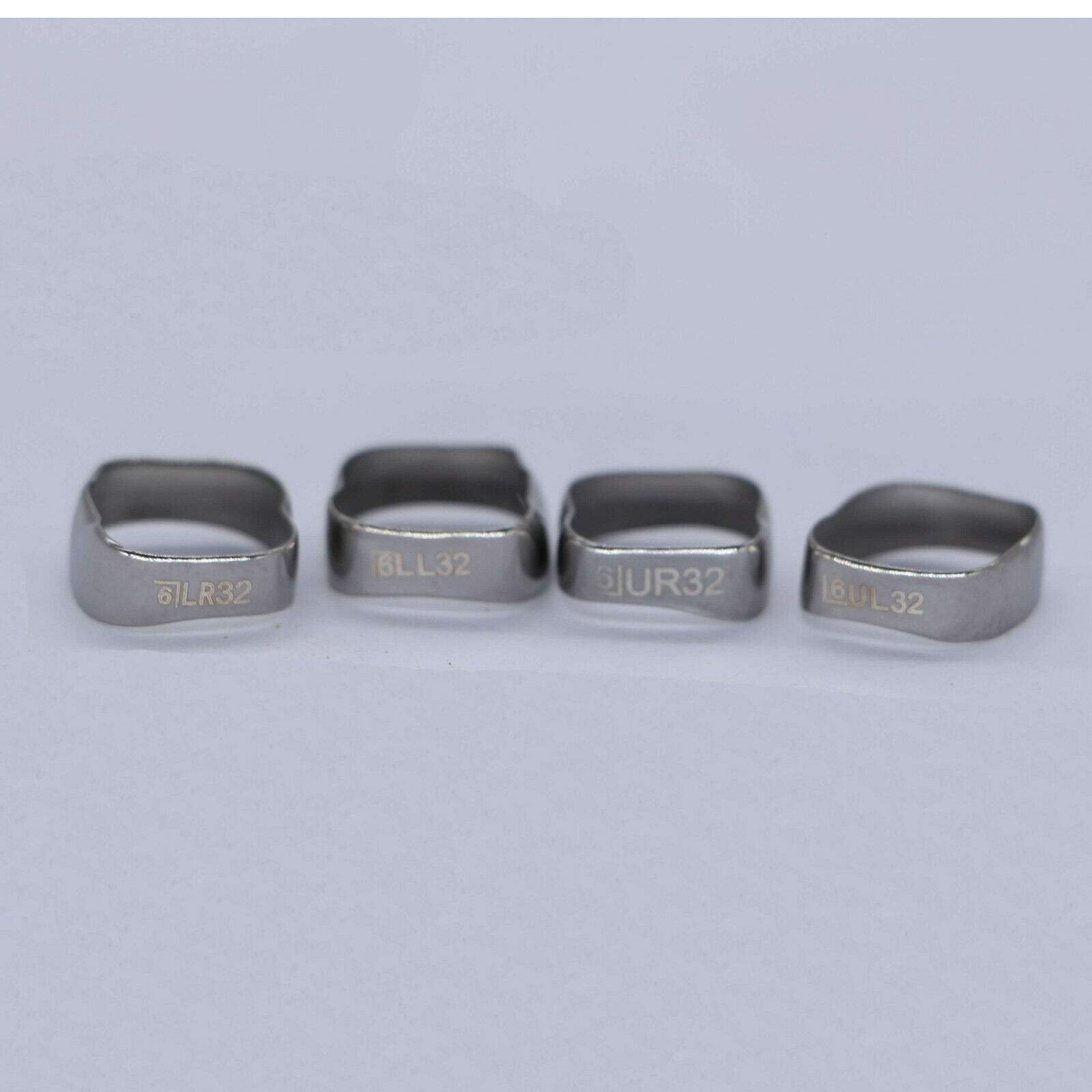 5 Bags Dental Orthodontic 1St Molar Plain Molar Bands 4PCS/Bag 10#-33# 24 Sizes