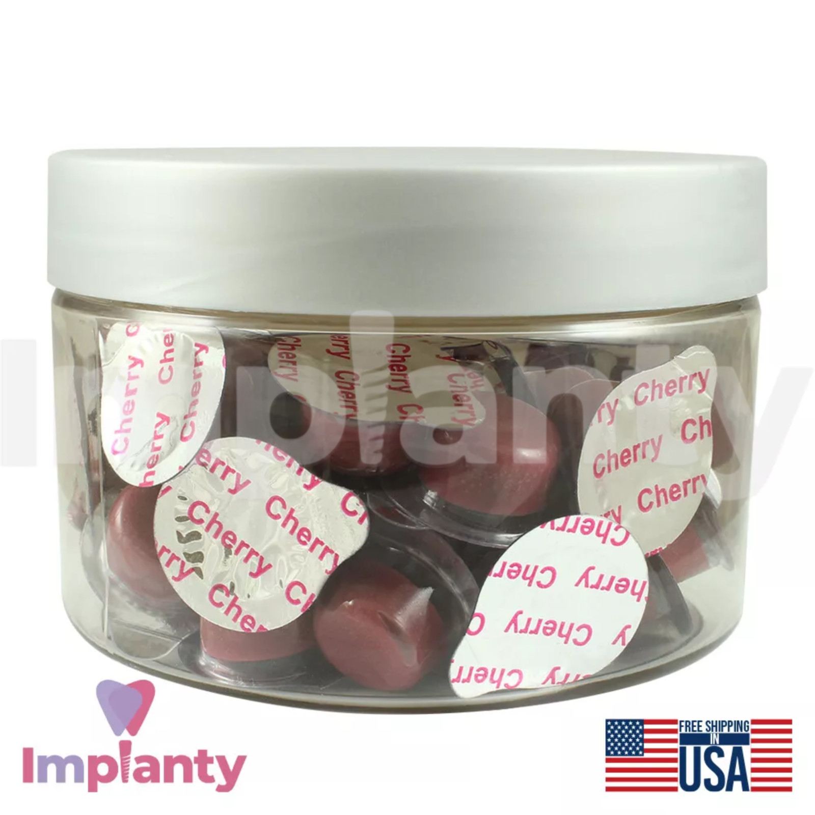 Dental ProphyIaxis Paste 50 Individual Cups 2g Medium Grit Natural Cherry Flavor