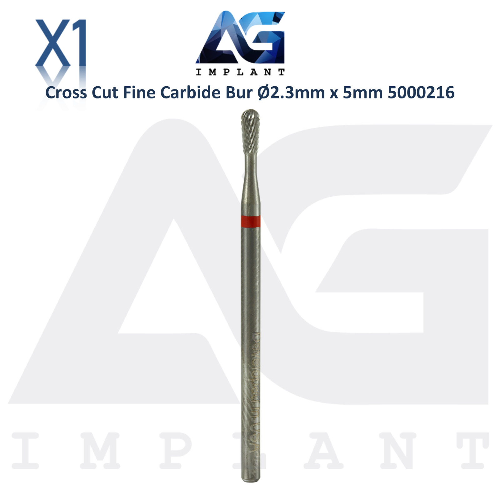 Dental Wilson Cross Cut Fine Bur Ø2.3x5mm Tungsten Carbide Tool 5000216