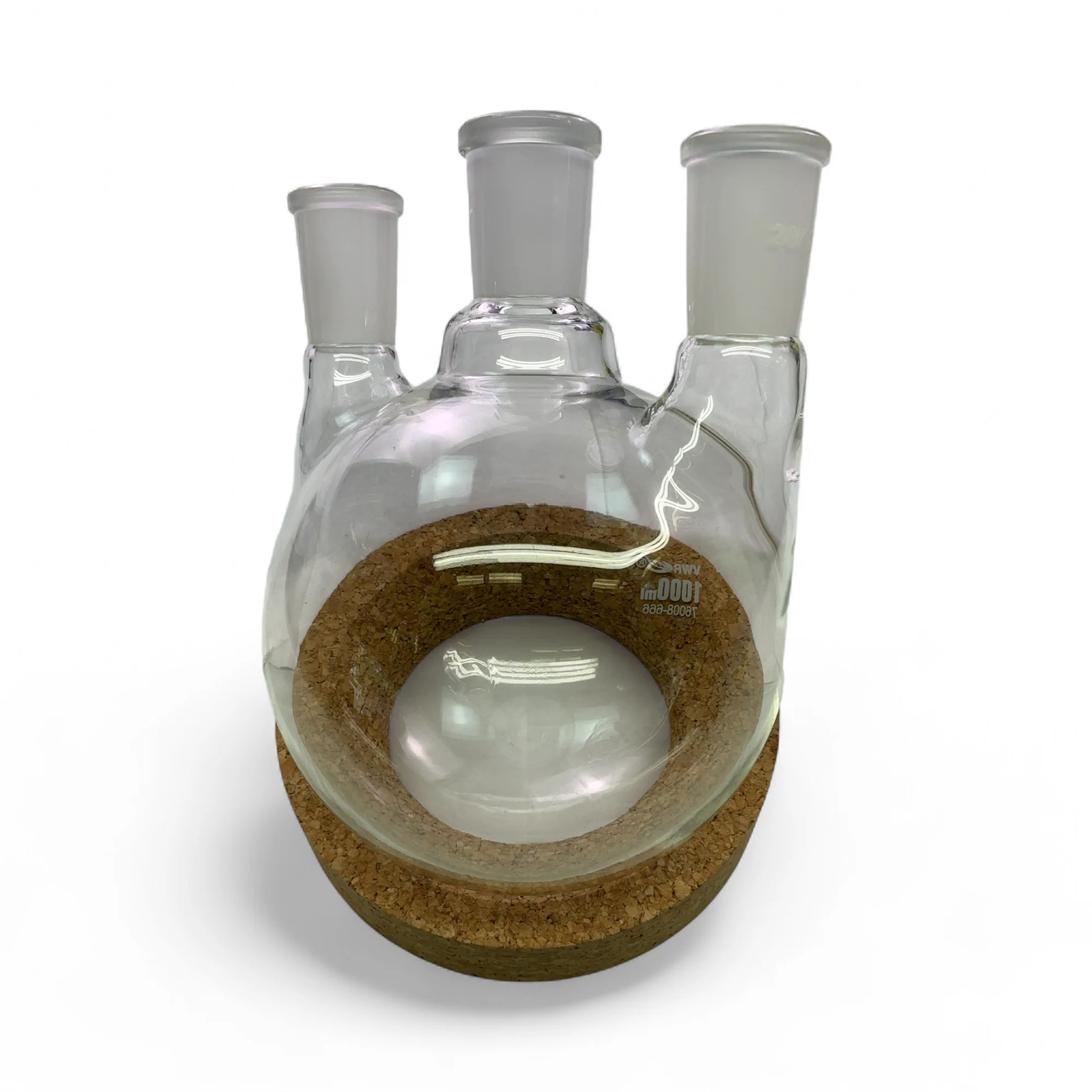 VWR 1000mL 3-Neck 24/40 Round Bottom Flask 76008-666 (Best Offer!)