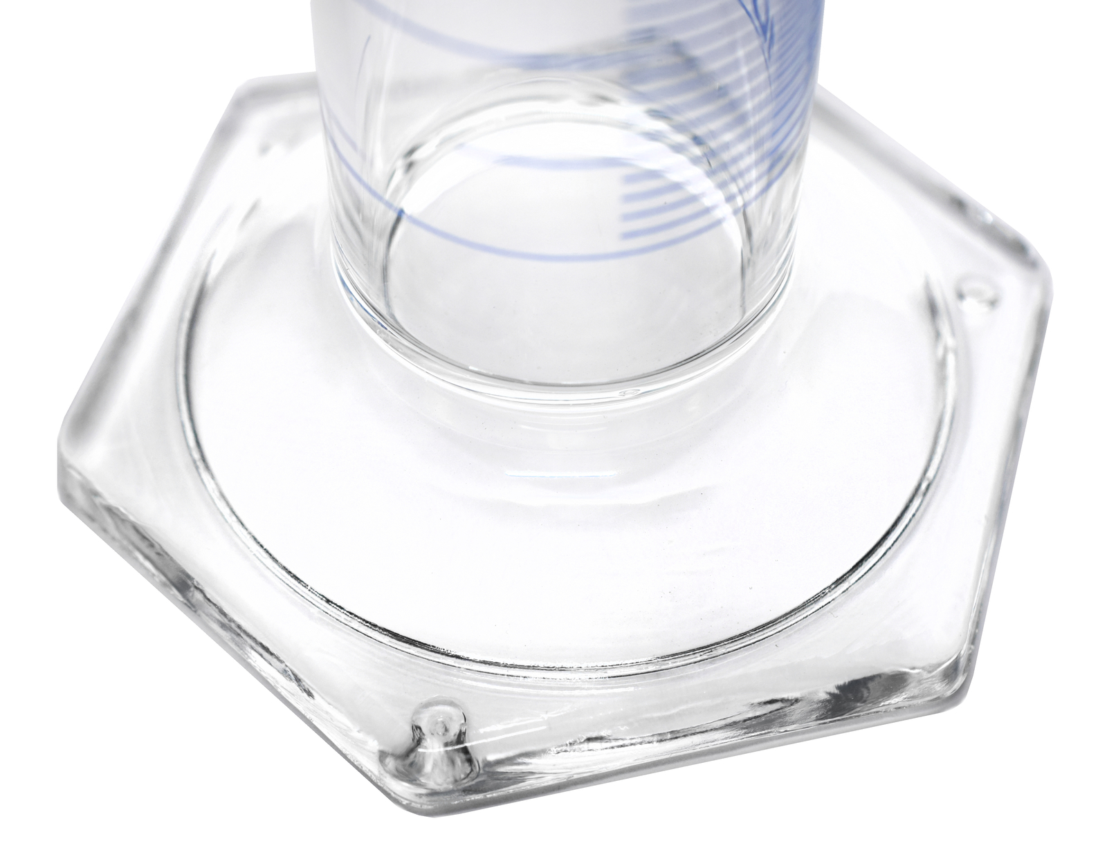 Eisco Labs 100mL Graduated Cylinder, Hexagon Base – Class B Borosilicate Glass