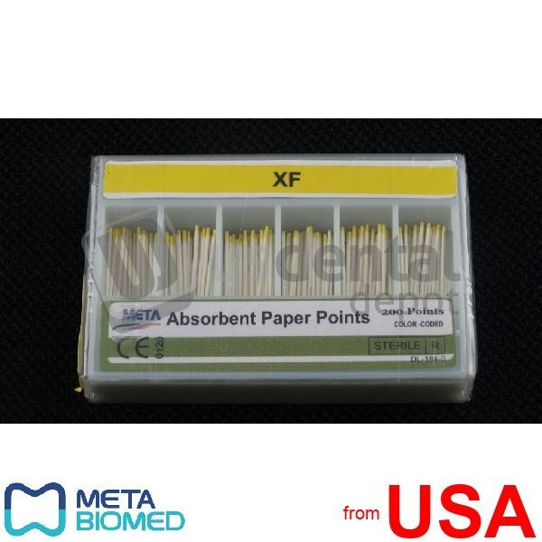 META Absorbent Paper Points Color Coded Spill Proof #XF Extra fine – 20 107644