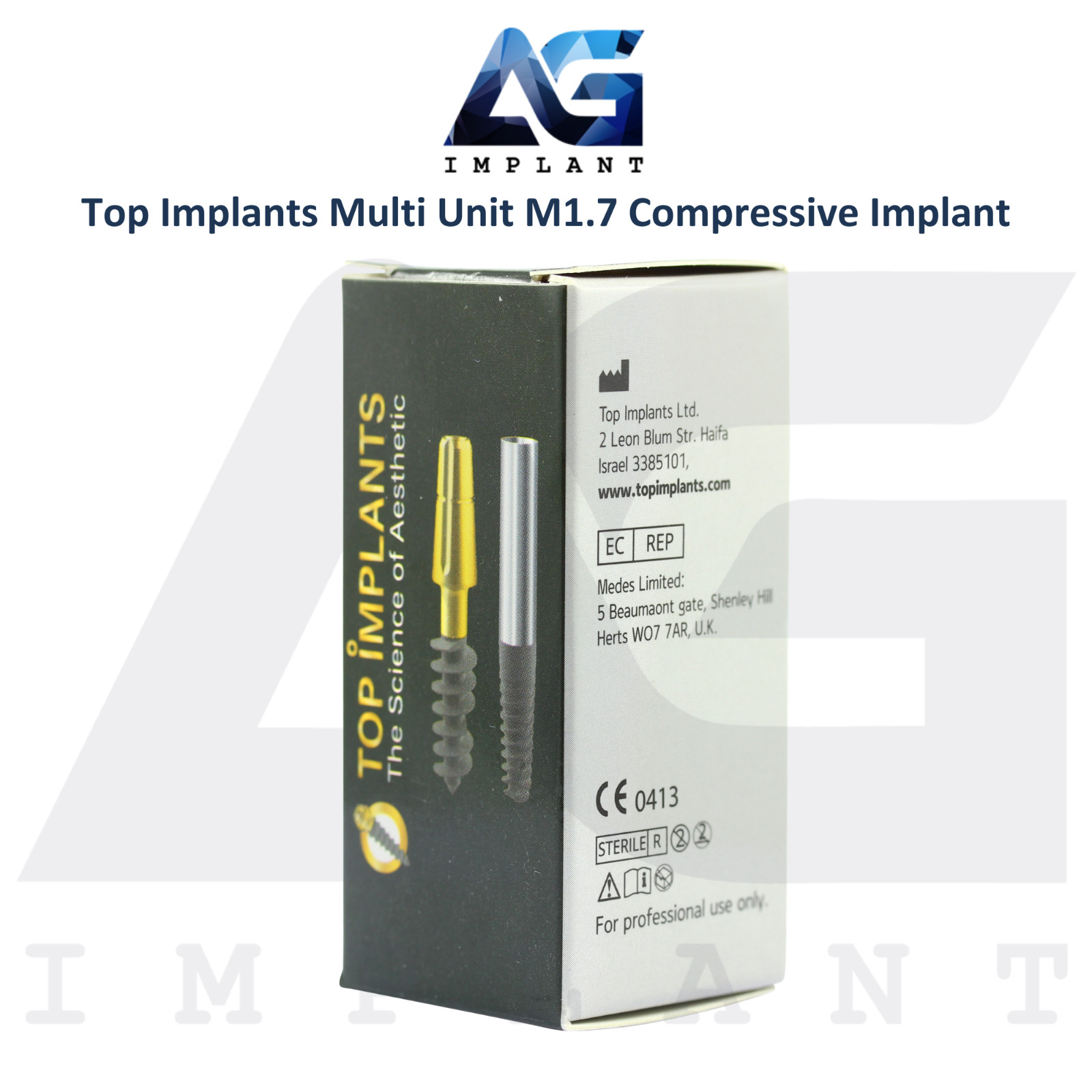 Titanium Compressive Monoblock Multi Unit M1.7 Dental Fixtures SLA Surface