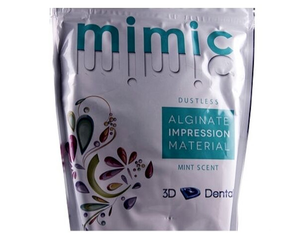 Mimic Dusless Alginate Impression Material Fast Set Mint 1 lb/bag by 3D Dental