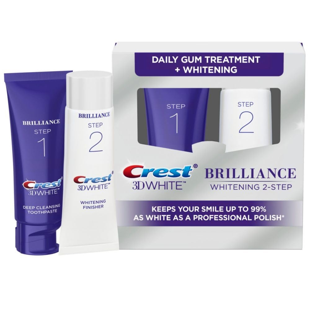 Crest 3D White Brilliance 2 Step Kit, 6.3 Ounce (Pack of 1), Daily