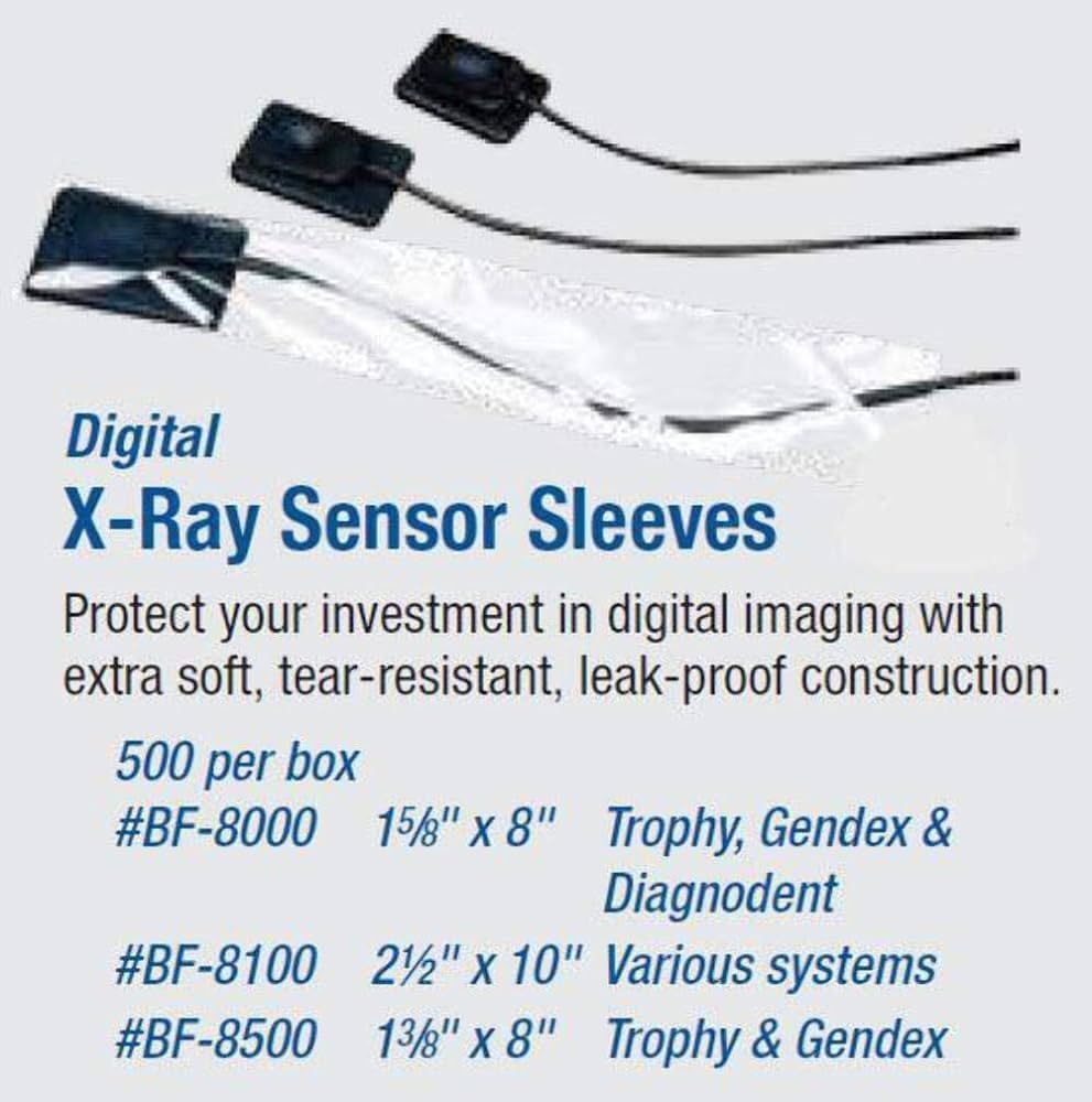 UP TO 2500 Defend Digital Sensor Sleeves Fits Trophy and Gendex Systems, Box