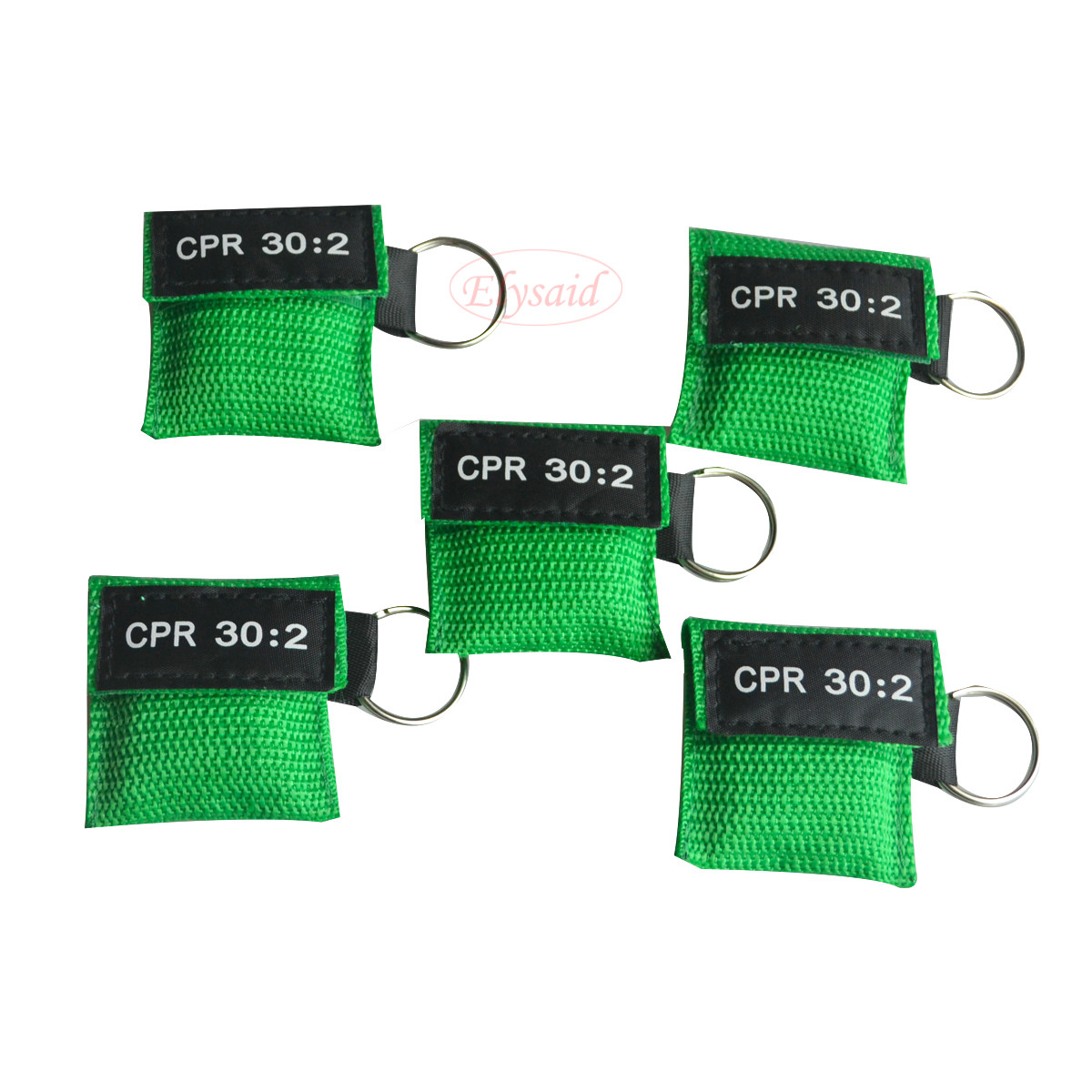 6 PCS CPR 30:2 Mask Keychain Keyring Face Shield First Aid Training cpr Mask