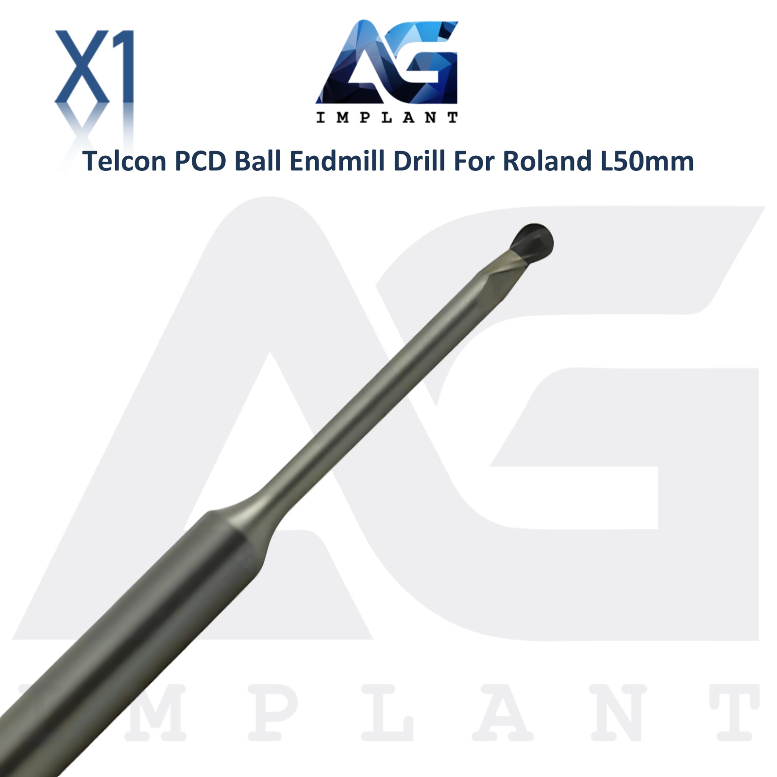 Telcon Dental PCD Milling Drill For Zirkonzahn System Ø6.0mm Restorations Tool