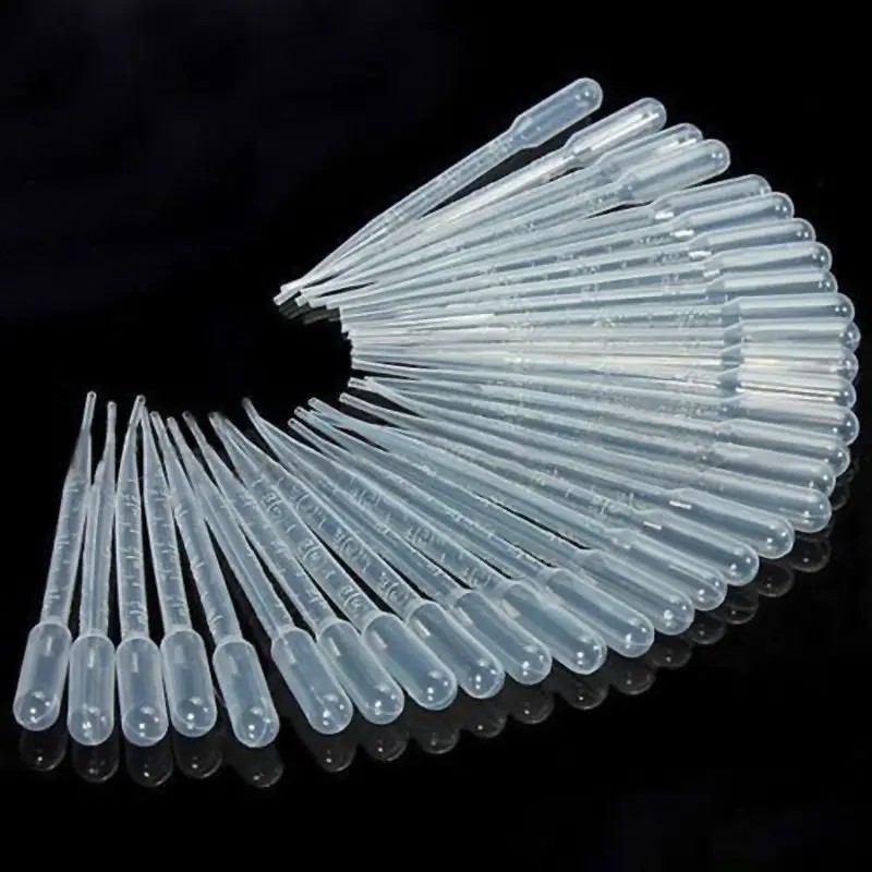 20PCS 3ML Disposable Plastic Eye Dropper Set Transfer Graduated Pipettes