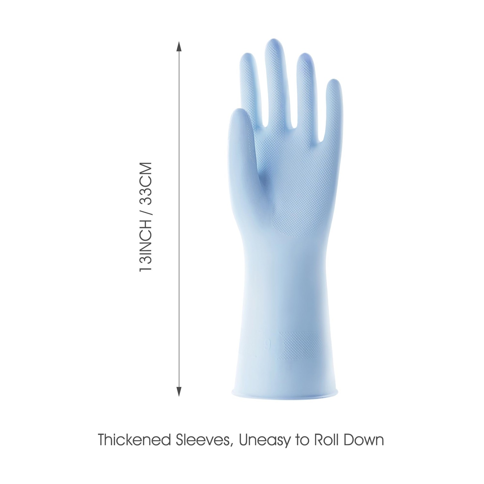 COOLJOB 2 Pairs Thickened Rubber Gloves with Cotton Lining & Non-slip Grip, C…