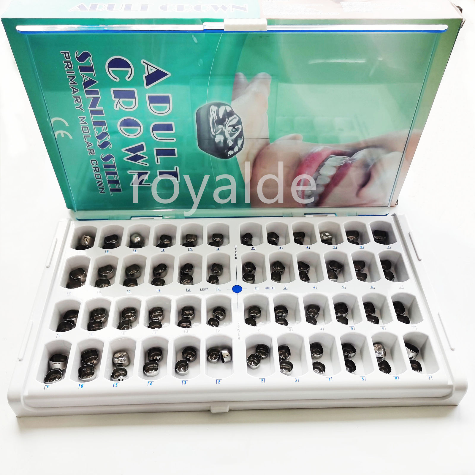 Dental Stainless Steel Permanent Molar Crown- Adult CROWN KIT OF 48/96/144 PCS
