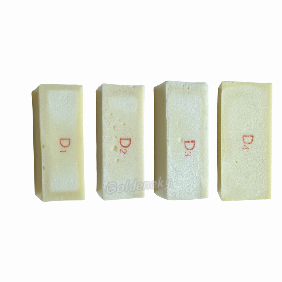 D1-D4 Practice Model Wood Blocks Dental Study Jaw Bone Replica GBR/Implant Use