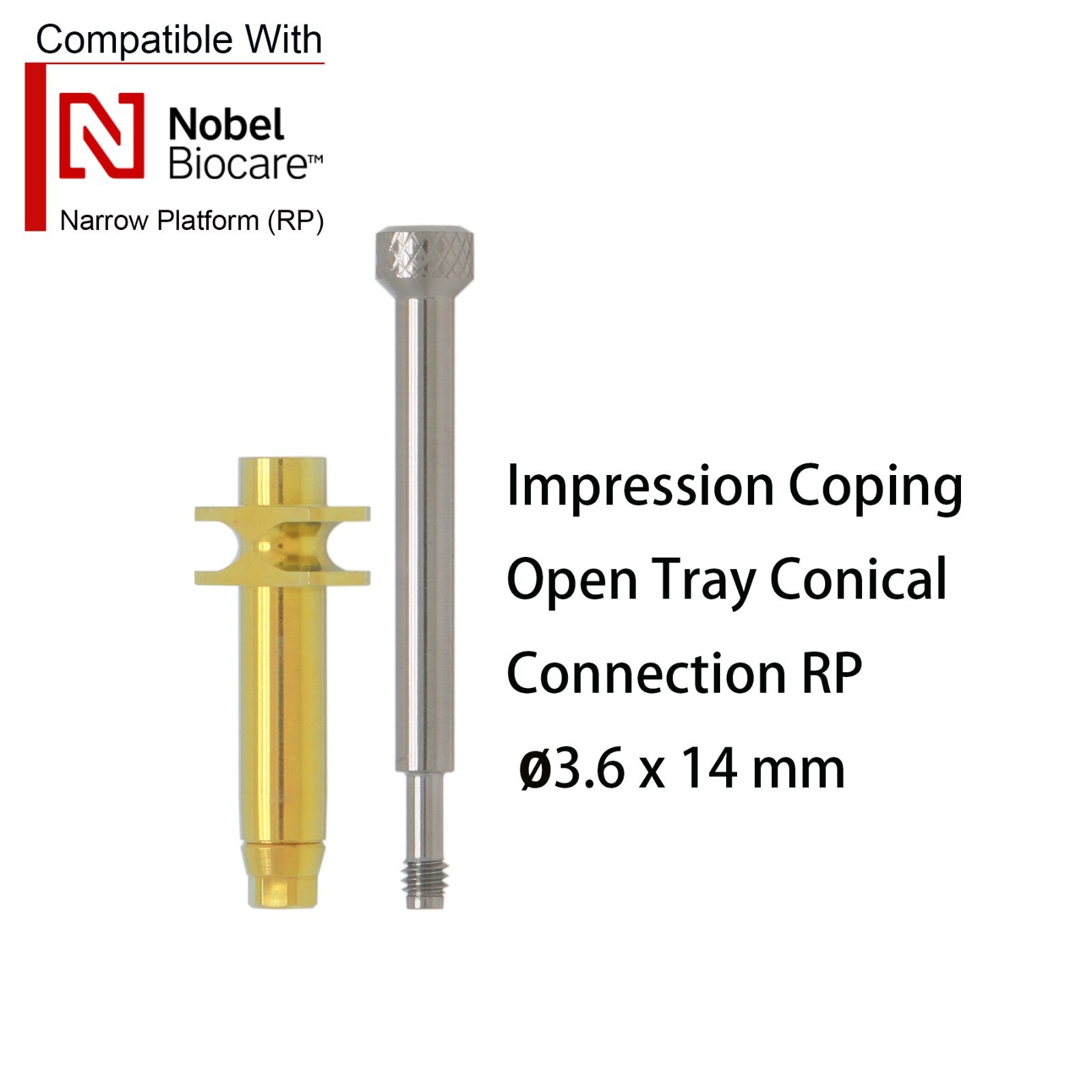 Transfer Impression Coping Open/Closed Tray Analog Scanbody forNobel/ITI/Hiossen