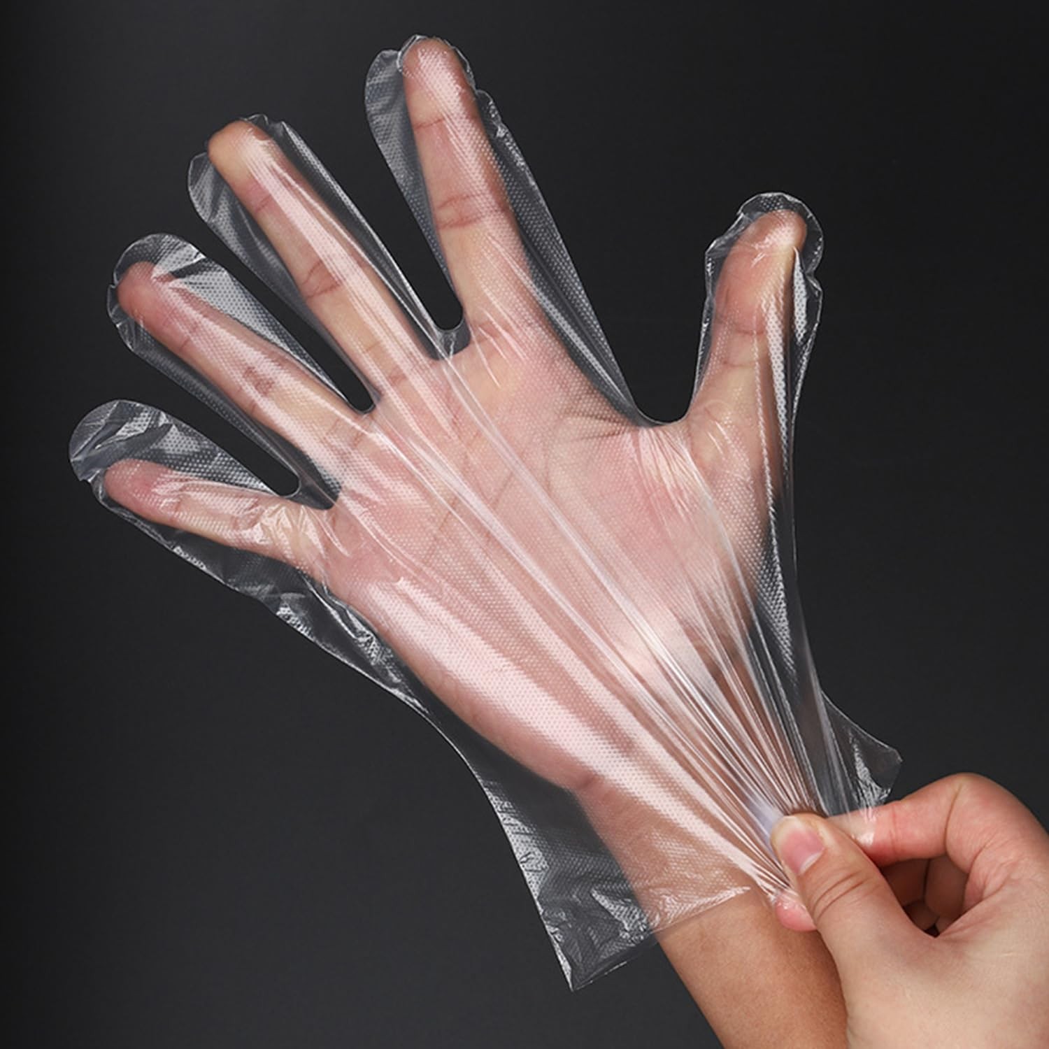 400 Count Disposable Poly Plastic Gloves BPA-Free, Latex-Free, Powder-Free