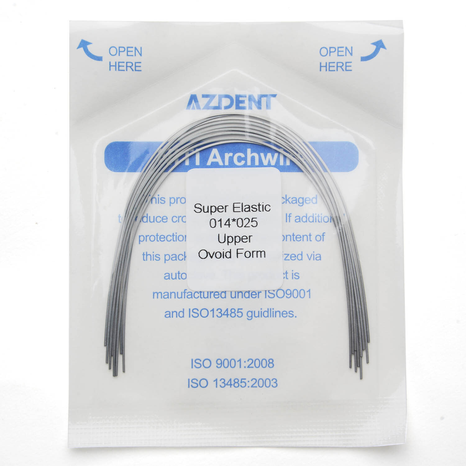 10PCS/PACK Dental Ortho Super Elastic Niti Arch Wires Rectangular Ovoid AZDENT