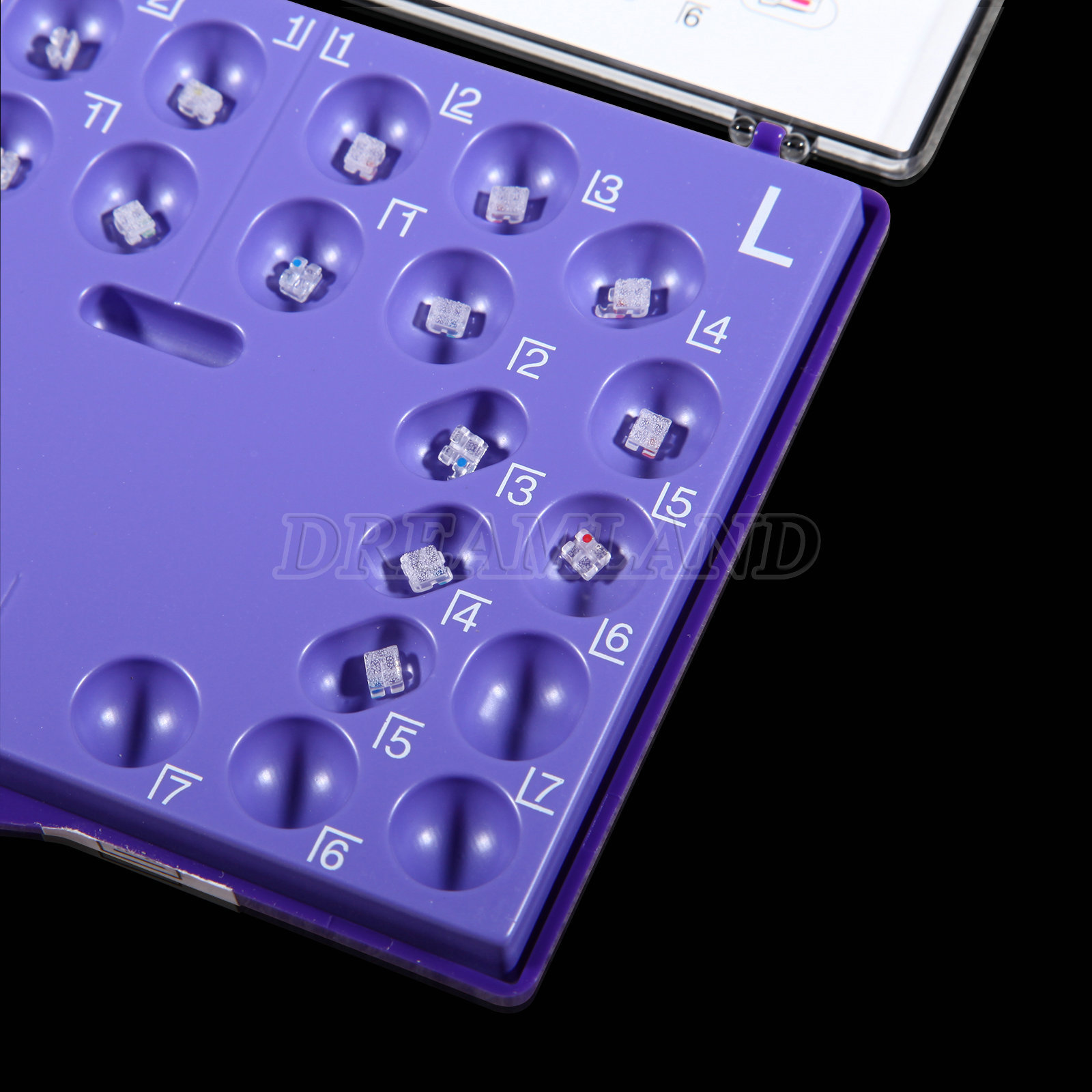 20pcs Dental Bracket Monocrystalline Sapphire Roth 02 3 w/ hooks & Buccal Tube