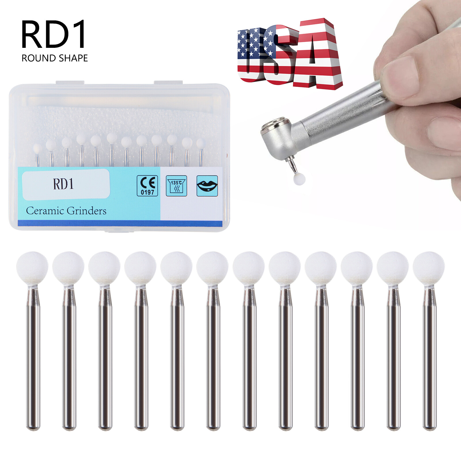 1000 PCS Mixed Dental Prophy Tooth Polishing Cups Latch Type Rubber Cup USA