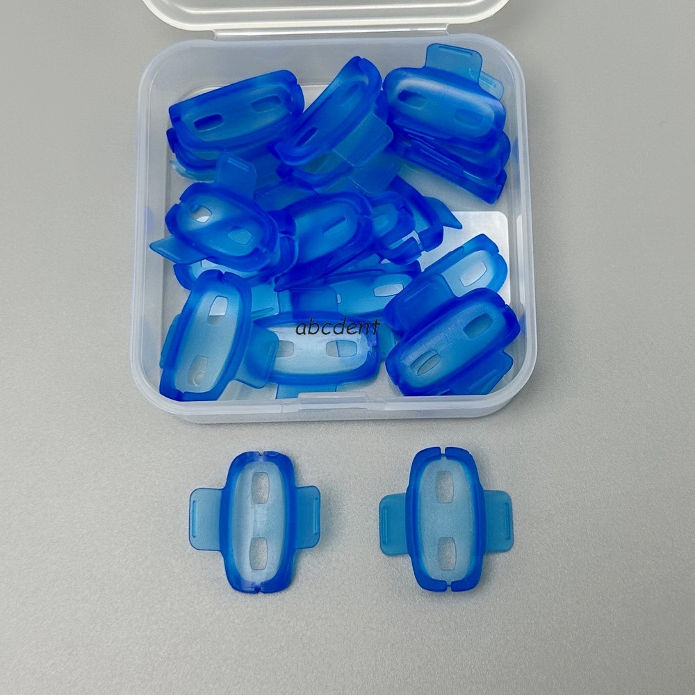 Dental Mini Dam MiniDam Wedge Rubber Barrier Silicon Clips Autoclavable Clamp