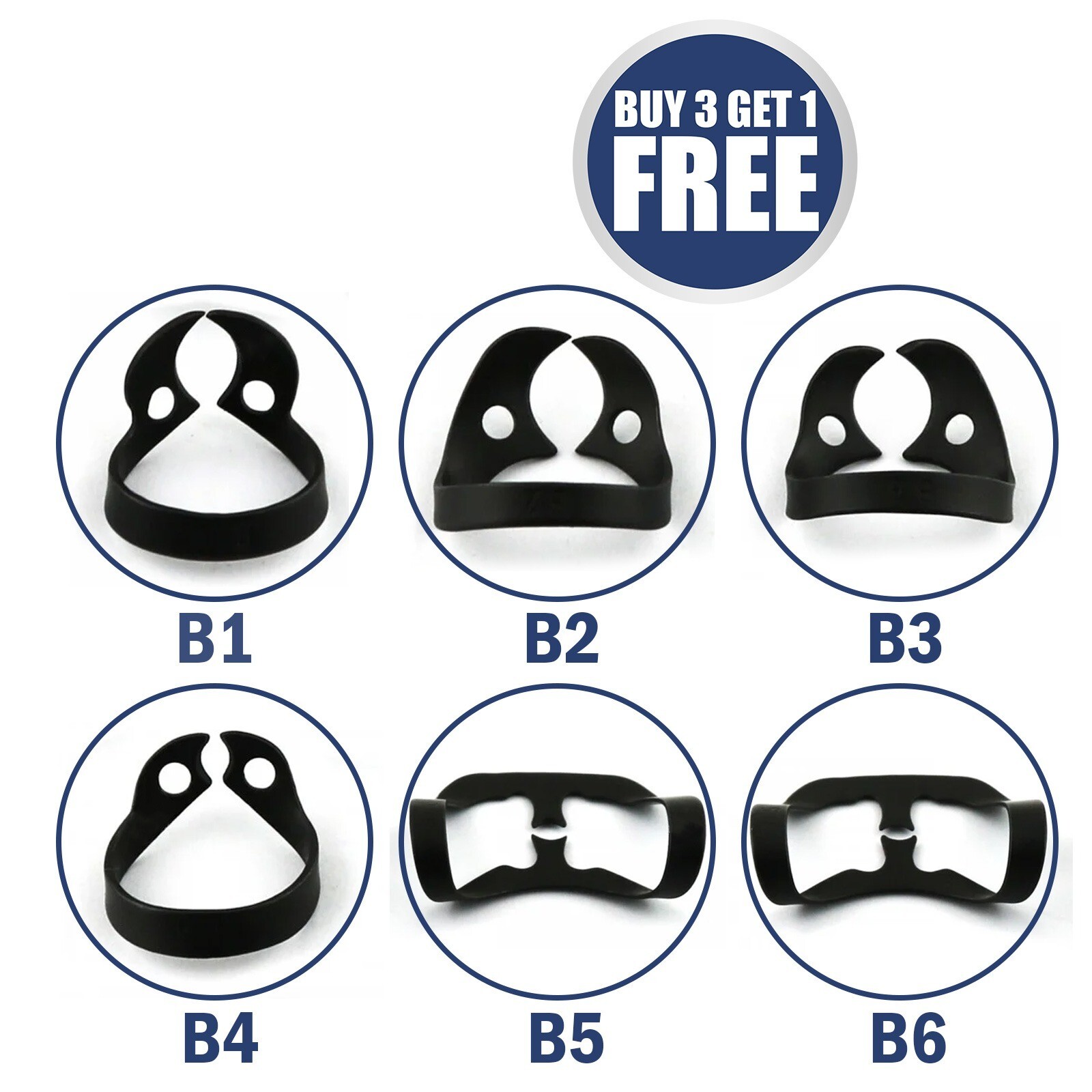 Universal Rubber Dam Brinker Clamps Upper Lower Anterior Clamp B1,B2,B3,B4,B5,B6