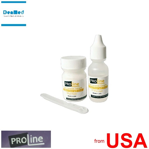 PRO-LINE -Restorative Glass Ionomer Type II Filling Cement Kit 18gr Powde 115920