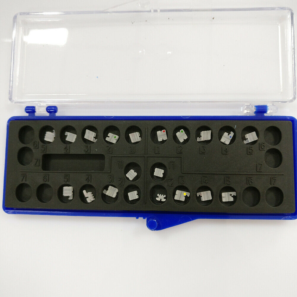 5XDental Orthodontic Ceramic MINI Brackets Clear Braces Roth MBT 018 022» 3/345