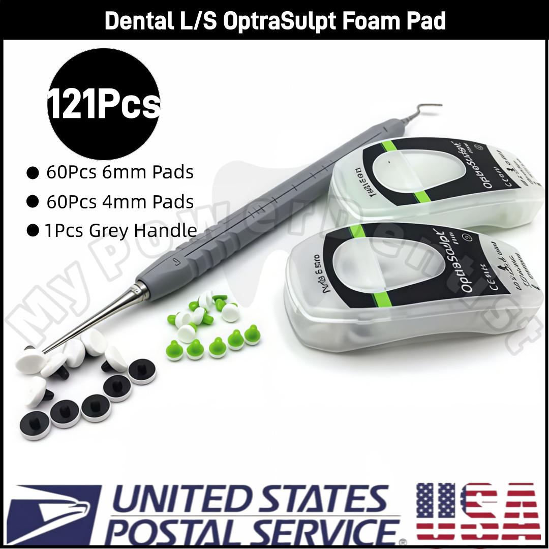 121Pcs Dental OptraSculpt Foam Pad Veneer Composite Resin Filling Spatula Handle