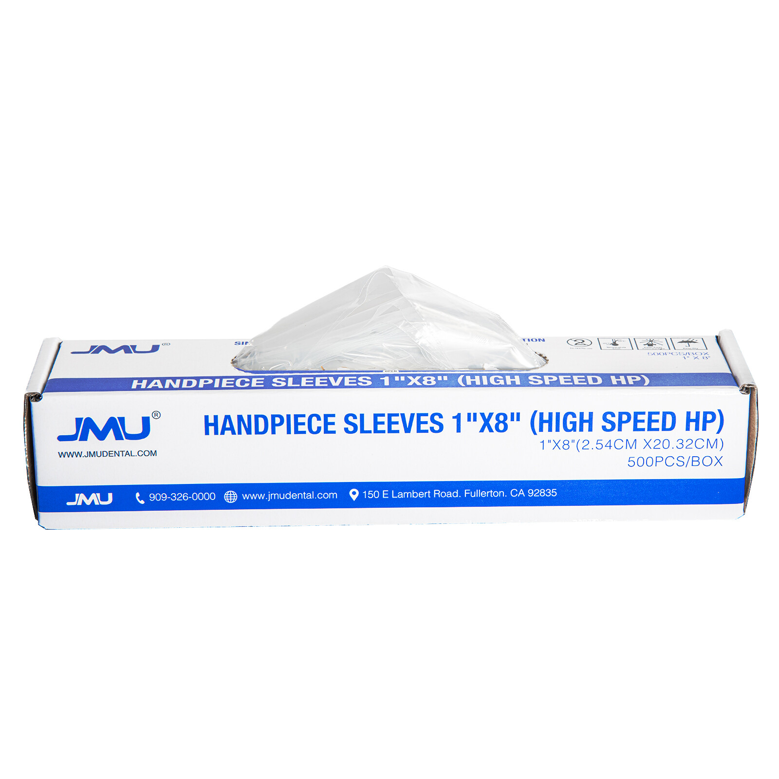 500PCS JMU Plastic Dental Handpiece Cover High Speed Sleeves Sheath 1»X8»