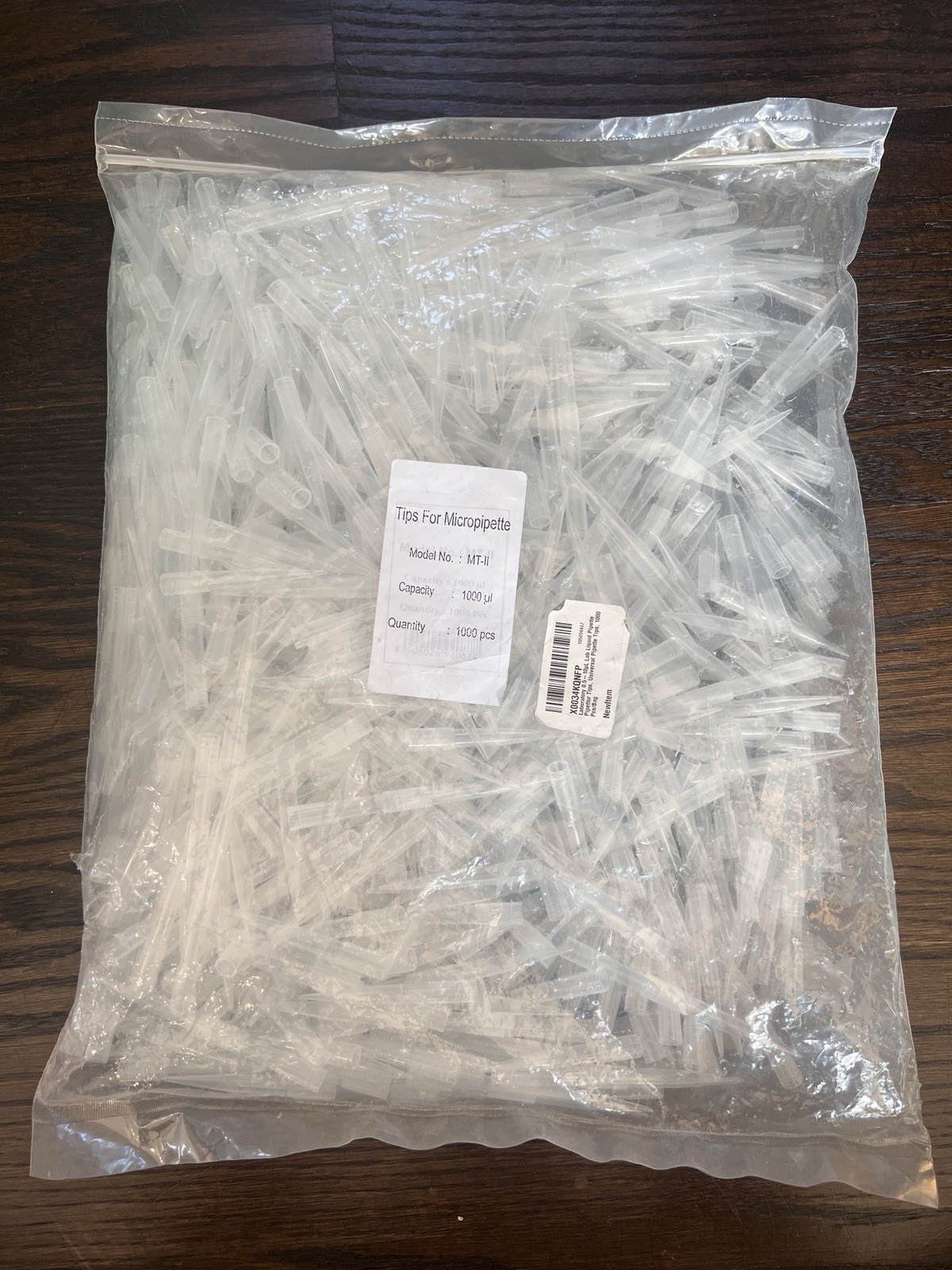 Universal Tips For Micropipette Model MT-II 1000 ul Capacity Quantity 1000