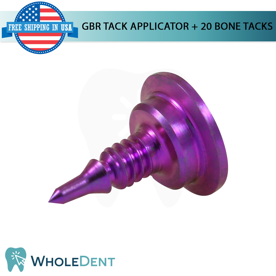 GBR 20x Bone Tack + Applicator Set Mesh Membrane Fixation Tac, Dental Implant