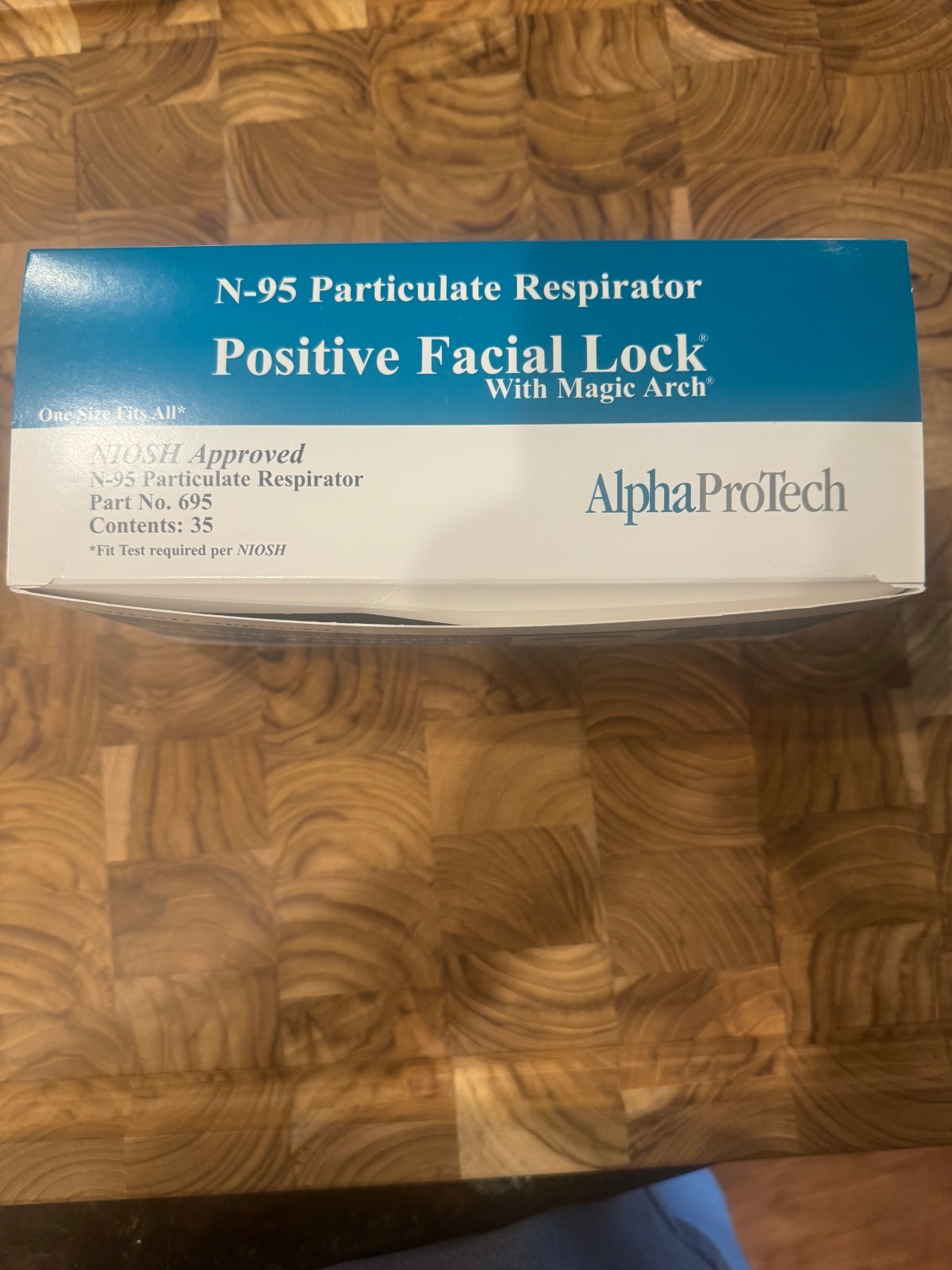 Alpha Protech N95 respirator NIOSH approved – Box of 35 Face Masks – Made in USA