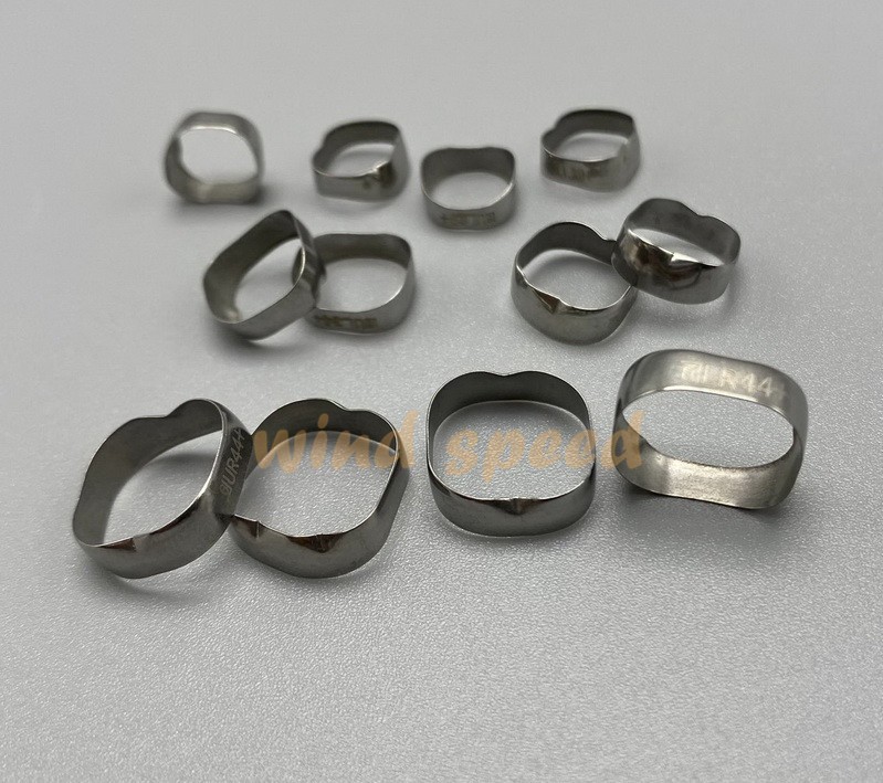 10set/40pcs Dental Orthodontic 1st Molar Bands Roth 022 Plain Molar Band 29-44+